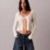 Shorts in Denim A-line con orlo arrotolato Shorts in Denim A-line con orlo arrotolato