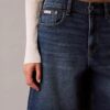 Shorts in Denim A-line con orlo arrotolato Shorts in Denim A-line con orlo arrotolato