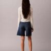 Shorts in Denim A-line con orlo arrotolato Shorts in Denim A-line con orlo arrotolato