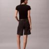 Shorts in Denim A-line con orlo arrotolato Shorts in Denim A-line con orlo arrotolato