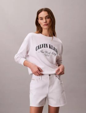 Shorts in Denim a vita alta