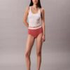 Slip a vita alta in cotone elasticizzato a costine Slip a vita alta in cotone elasticizzato a costine