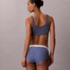 Slip a vita alta in cotone elasticizzato a costine Slip a vita alta in cotone elasticizzato a costine
