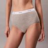 Slip a vita alta in cotone elasticizzato a costine Slip a vita alta in cotone elasticizzato a costine