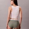 Slip a vita alta in cotone elasticizzato a costine Slip a vita alta in cotone elasticizzato a costine