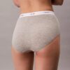 Slip a vita alta in cotone elasticizzato a costine Slip a vita alta in cotone elasticizzato a costine