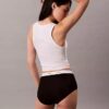 Slip a vita alta in cotone elasticizzato a costine Slip a vita alta in cotone elasticizzato a costine
