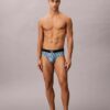 Slip a vita bassa elasticizzato in Microfiber con Monogram grafico Slip a vita bassa elasticizzato in Microfiber con Monogram grafico