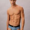 Slip a vita bassa elasticizzato in Microfiber con Monogram grafico Slip a vita bassa elasticizzato in Microfiber con Monogram grafico