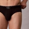 Slip a vita bassa elasticizzato in Microfiber con Monogram grafico Slip a vita bassa elasticizzato in Microfiber con Monogram grafico