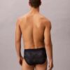 Slip a vita bassa elasticizzato in Microfiber con Monogram grafico Slip a vita bassa elasticizzato in Microfiber con Monogram grafico
