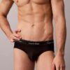Slip a vita bassa Icon in cotone Cotton Stretch metallizzato, confezione da 3
