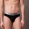 Slip a vita bassa in microfibra elasticizzata spazzolata