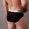 Slip a vita bassa in microfibra elasticizzata spazzolata