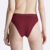 Slip bikini a vita alta in tinta
