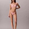 Slip bikini con monogramma grafico e lacci laterali Slip bikini con monogramma grafico e lacci laterali