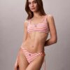 Slip bikini con monogramma grafico e lacci laterali Slip bikini con monogramma grafico e lacci laterali