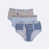Slip da bambino in misto cotone Cotton Stretch con logo, confezione da 3 Slip da bambino in misto cotone Cotton Stretch con logo, confezione da 3