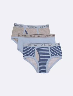 Slip da bambino in misto cotone Cotton Stretch con logo, confezione da 3