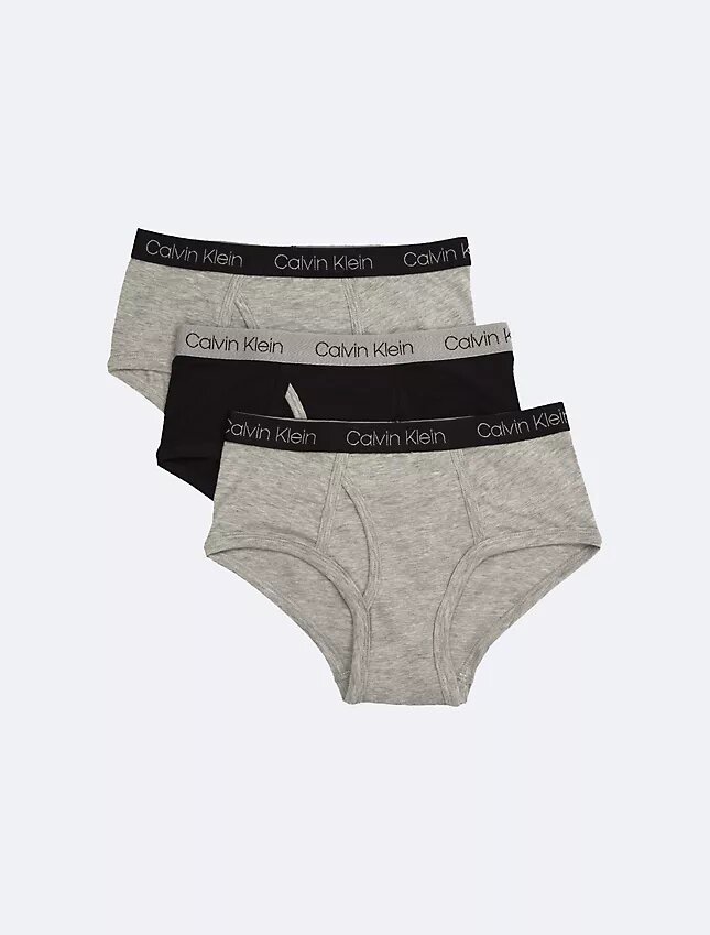 Slip da bambino in misto cotone Cotton Stretch con logo, confezione da 3 Slip da bambino in misto cotone Cotton Stretch con logo, confezione da 3