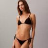 Slip da bikini a tinta unita con lacci laterali per i pantaloni e le gonne