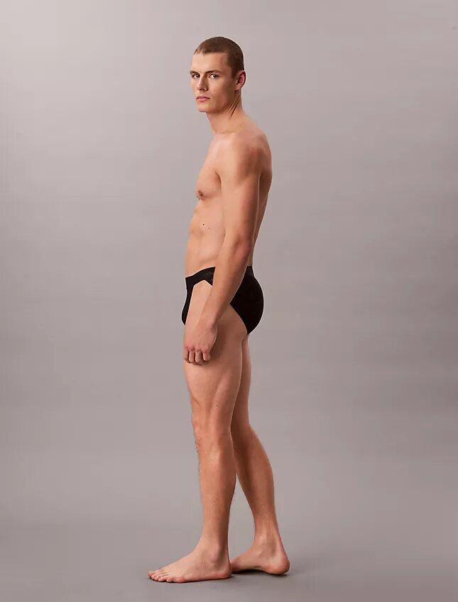 Slip sportivo in microfibra con pizzo Slip sportivo in microfibra con pizzo