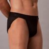 Slip sportivo in microfibra con pizzo Slip sportivo in microfibra con pizzo