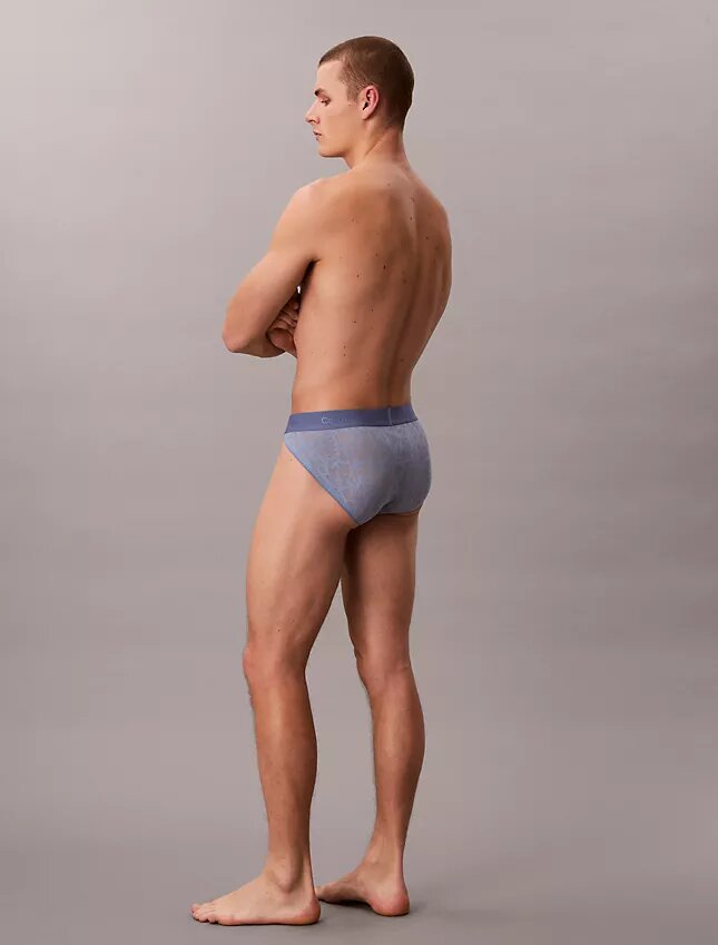 Slip sportivo in microfibra con pizzo Slip sportivo in microfibra con pizzo