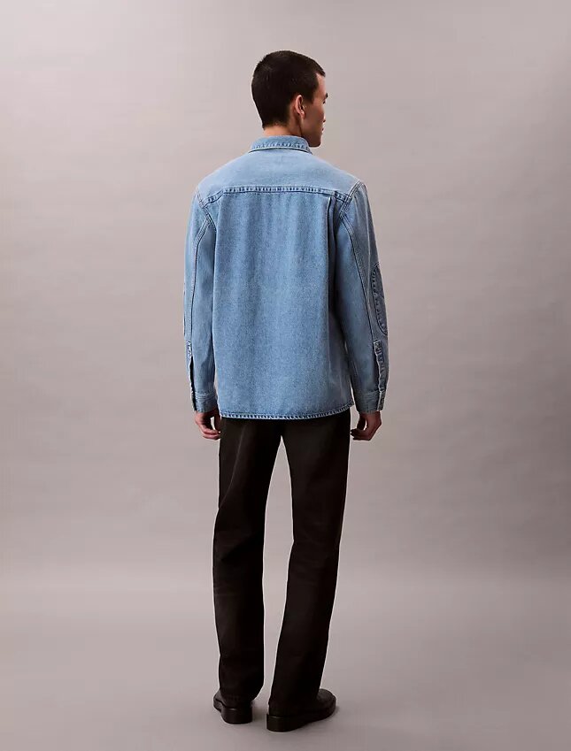 Sovracamicia in Denim con emblema anni ’90 Sovracamicia in Denim con emblema anni ’90