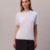T-shirt a collo alto in maglia fine T-shirt a collo alto in maglia fine