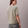 T-shirt a girocollo con logo standard e vestibilità boxy T-shirt a girocollo con logo standard e vestibilità boxy