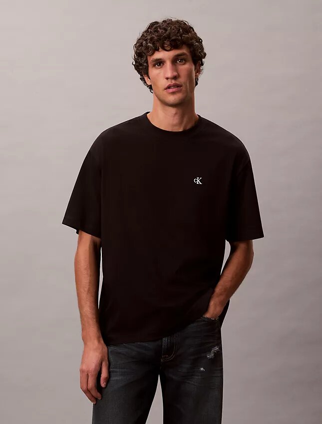 T-shirt a girocollo dal taglio comodo con logo d’archivio T-shirt a girocollo dal taglio comodo con logo d’archivio