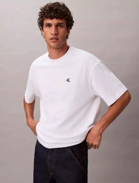 T-shirt a girocollo dal taglio comodo con logo d’archivio
