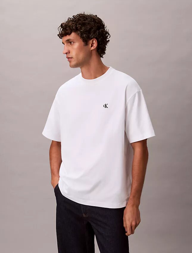 T-shirt a girocollo dal taglio comodo con logo d’archivio T-shirt a girocollo dal taglio comodo con logo d’archivio
