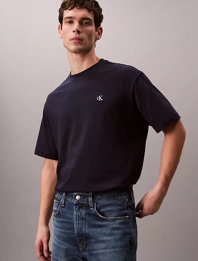 T-shirt a girocollo dal taglio comodo con logo d’archivio T-shirt a girocollo dal taglio comodo con logo d’archivio