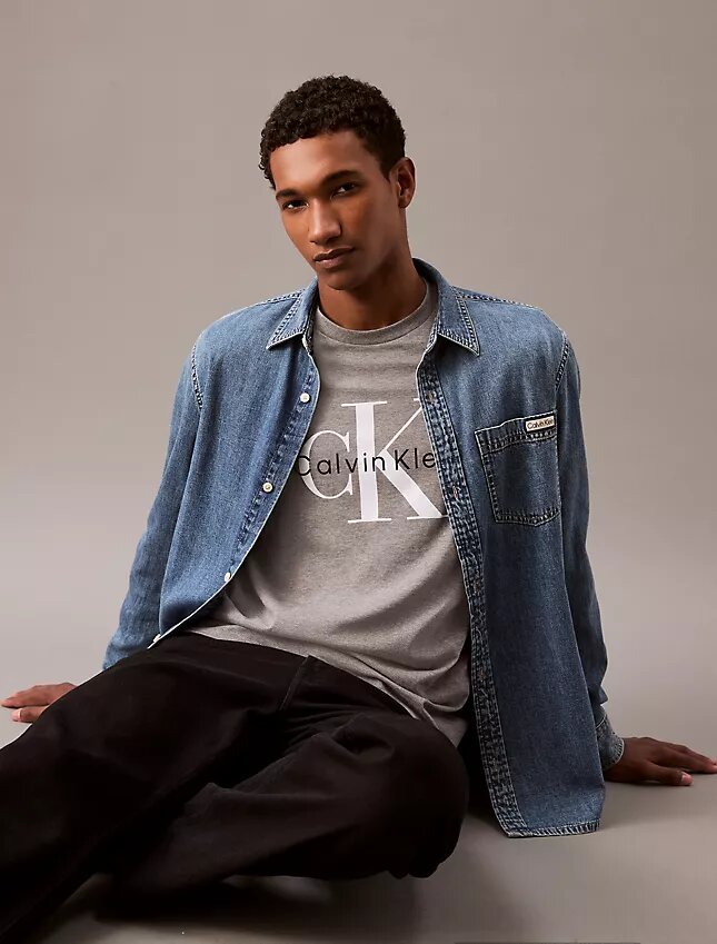 T-shirt a girocollo Monologo T-shirt a girocollo Monologo