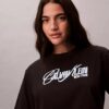 T-shirt boxy con logo in rilievo T-shirt boxy con logo in rilievo