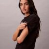 T-shirt boxy con logo in rilievo T-shirt boxy con logo in rilievo