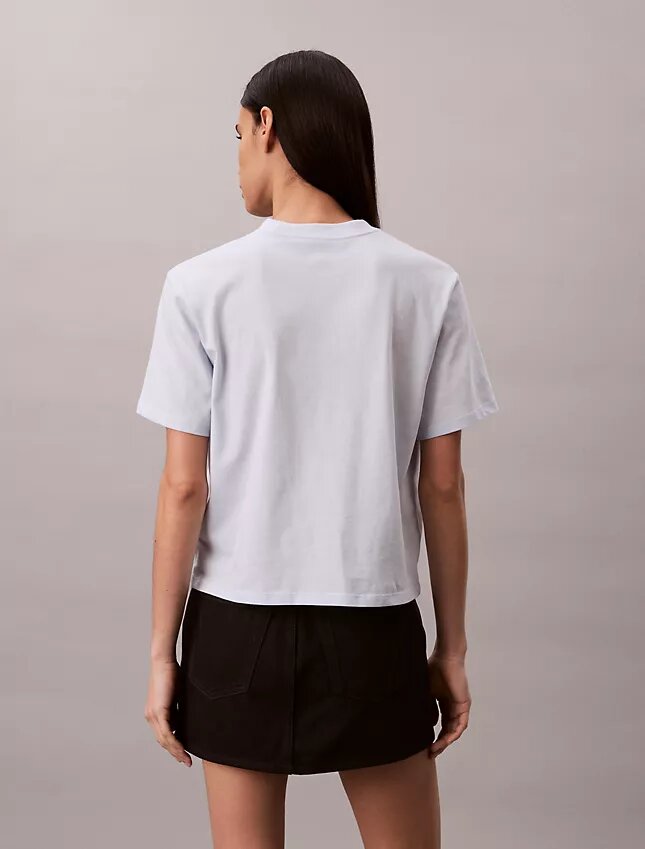 T-shirt boxy con logo in rilievo T-shirt boxy con logo in rilievo