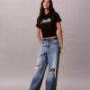 T-shirt boxy con logo in rilievo T-shirt boxy con logo in rilievo