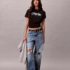 T-shirt boxy con logo in rilievo T-shirt boxy con logo in rilievo
