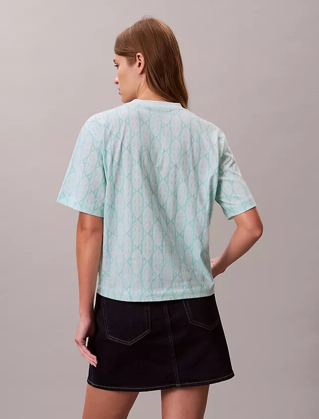 T-shirt boxy con Monogram su tutta la superficie T-shirt boxy con Monogram su tutta la superficie