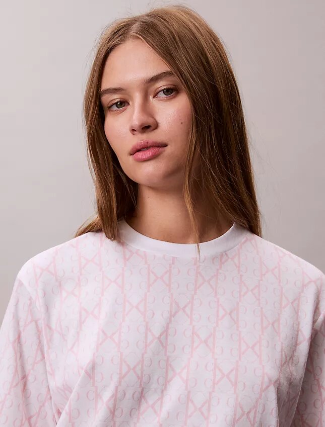 T-shirt boxy con Monogram su tutta la superficie T-shirt boxy con Monogram su tutta la superficie