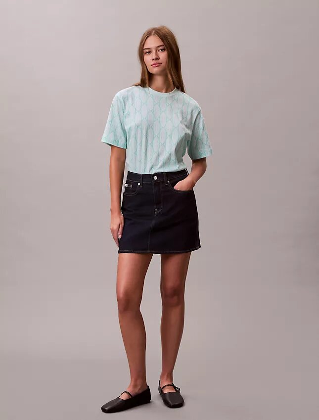 T-shirt boxy con Monogram su tutta la superficie T-shirt boxy con Monogram su tutta la superficie