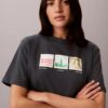 T-shirt Boxy con stampa fotografica di New York
