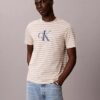 T-shirt classica a righe con grafica Monologo T-shirt classica a righe con grafica Monologo
