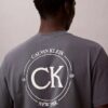 T-shirt classica con grafica a cerchio del logo
