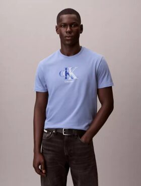 T-shirt classica con grafica a doppio Monogram T-shirt classica con grafica a doppio Monogram