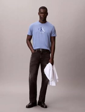 T-shirt classica con grafica a doppio Monogram T-shirt classica con grafica a doppio Monogram