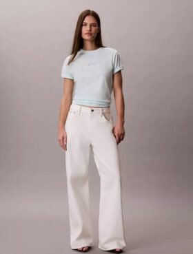 T-shirt classica con grafica a strati del logo